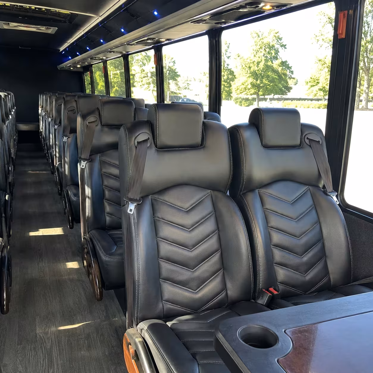 28 passenger minibus inside