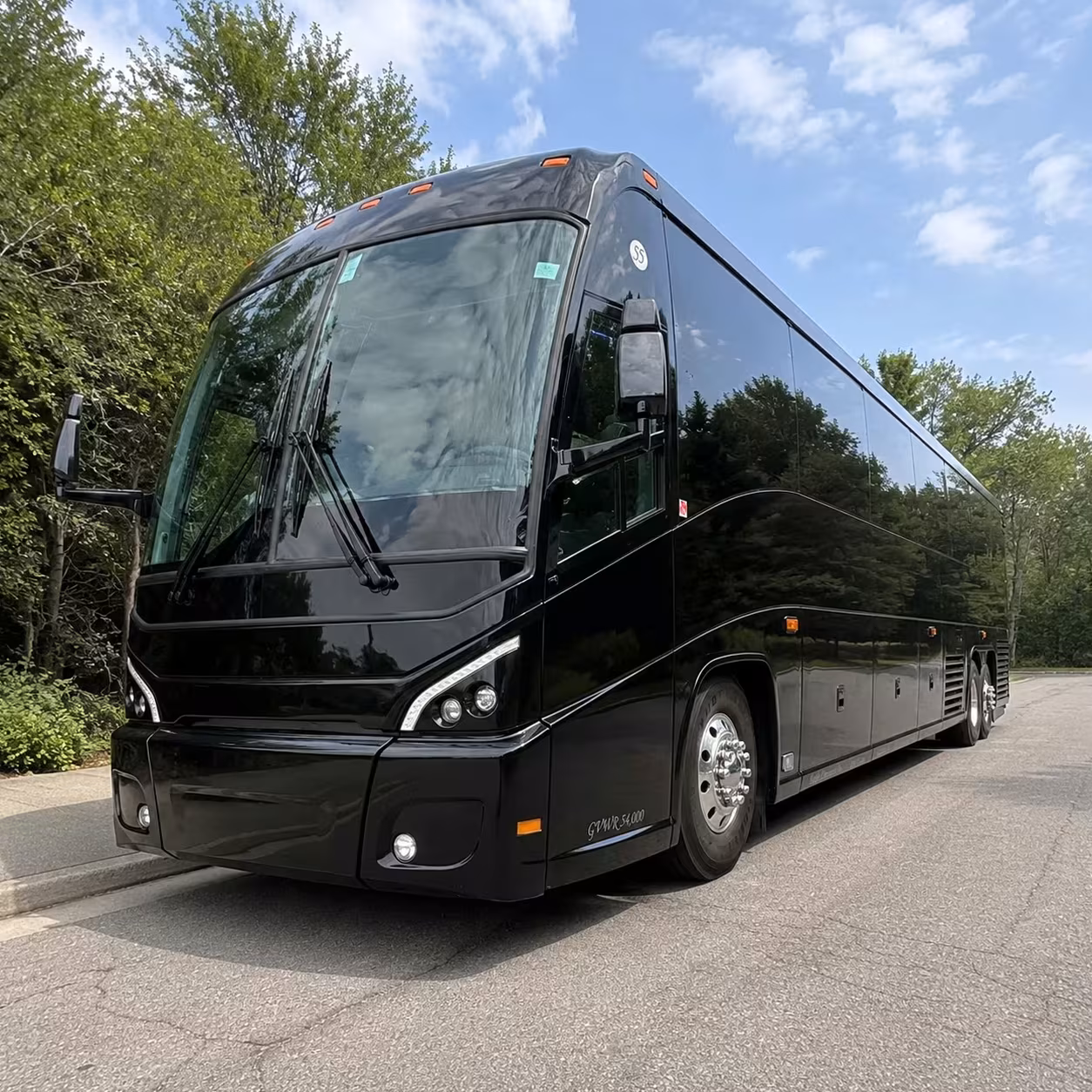 government training and conference shuttle buses in newton