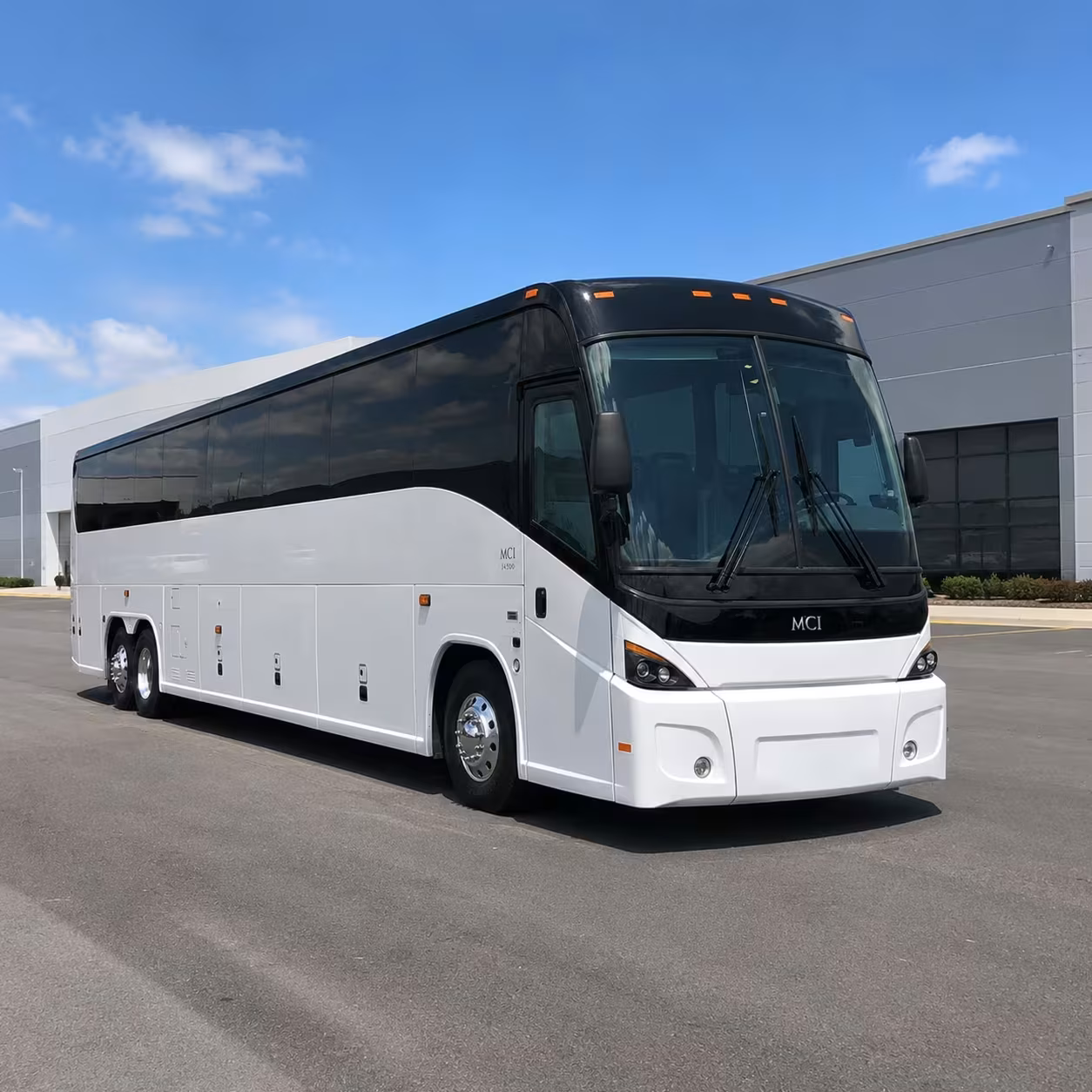 multi stop commuter bus rentals across newton s business districts