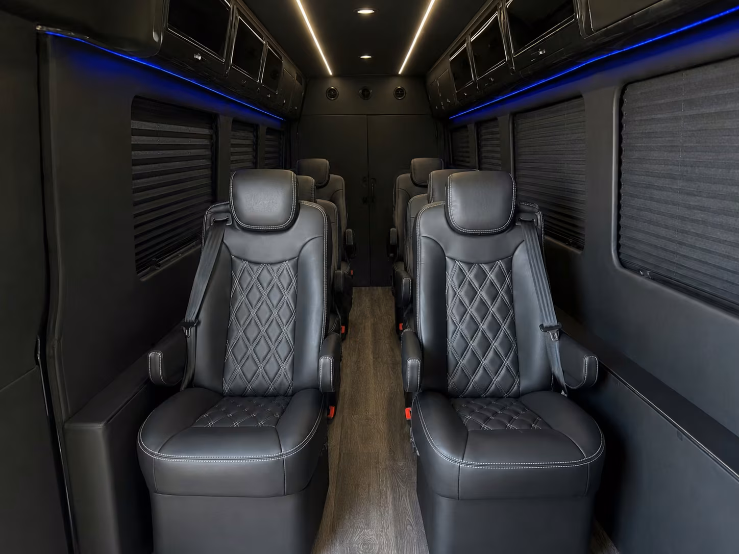 sprinter van with driver inside